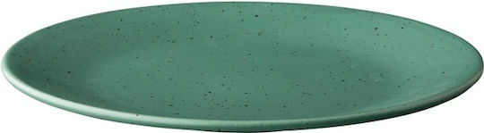 Authentic Teller Untiefe aus Porzellan Grün mit Durchmesser 28cm