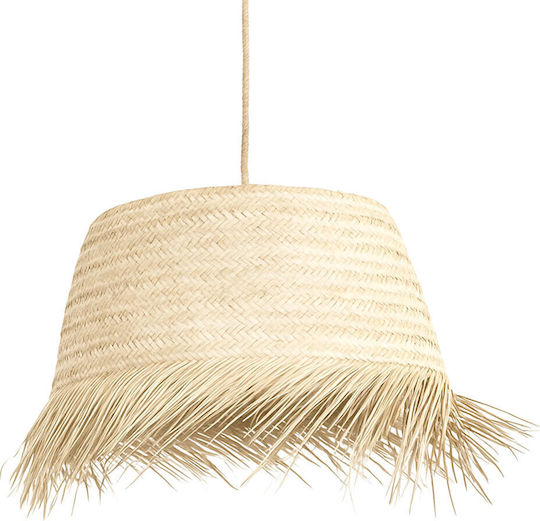 Hängelampe Beige Glocke 60x60cm.
