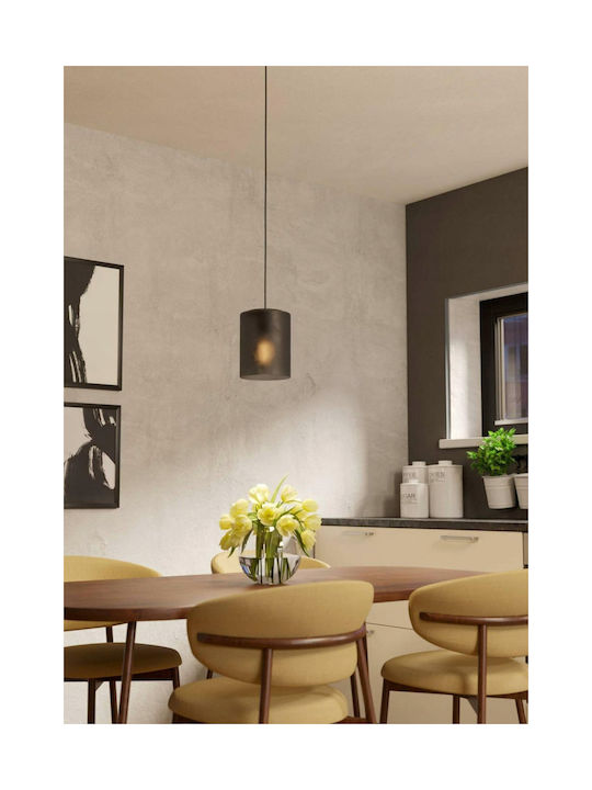 Eglo Colomera Pendant Light Black with Socket E27