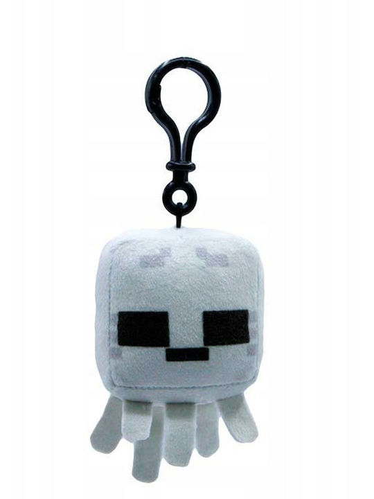 Ghast Minecraft White Plush Keychain 8cm