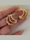Enotia Earrings made of Steel Gold Plated with Stones