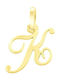 Eforo Monogram Charm in 9K Gold