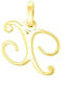 Eforo Monogramm Charm aus 14K Gold