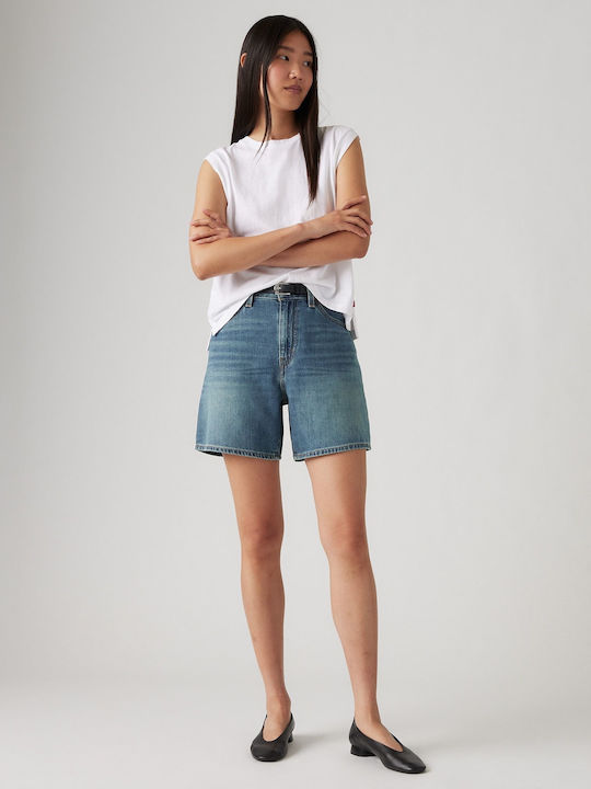 Levi's Women's High-waisted Shorts Blue