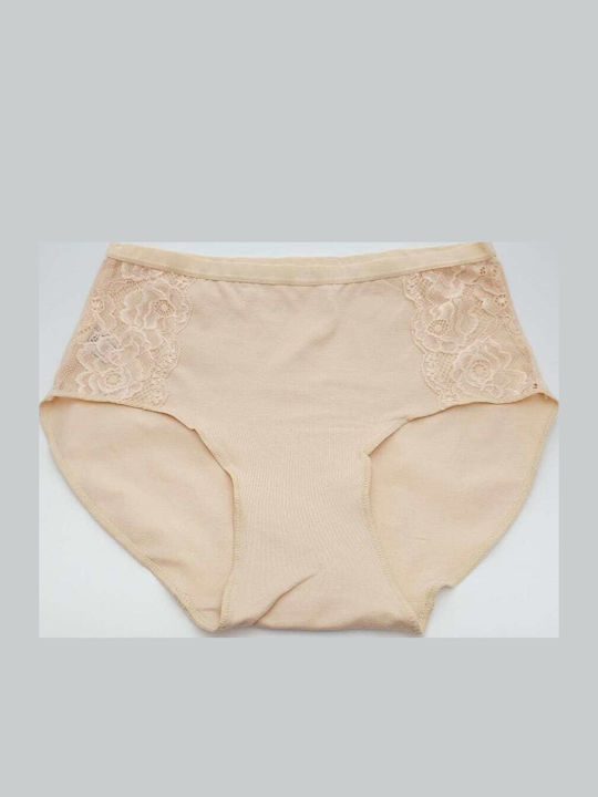Hana Damen Slip mit Spitze Beige