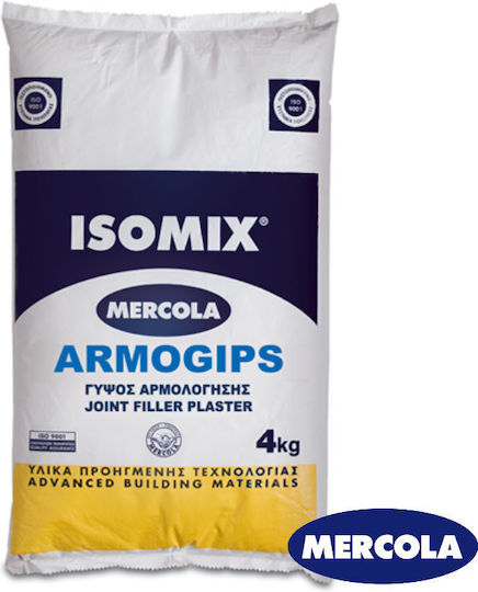 Mercola Isomix Armogips гипсова шпакловка за гипсокартон бяла 4 кг