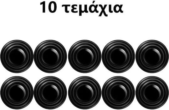 Anti-Vibration Silicone Stickers for Car Doors, Hood & Trunk Set of 10 Pcs Tc-240
