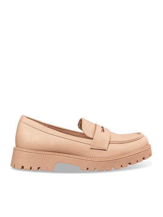 Envie Shoes Γυναικεία Loafers σε Μπεζ Χρώμα