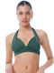 Bikini Τριγωνάκι C Cup με Ενίσχυση Blue