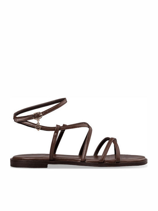 Mairiboo for Envie Leather Sandals Brown