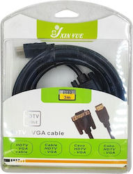 8683 HDMI male - HDMI male 3m Μαύρο