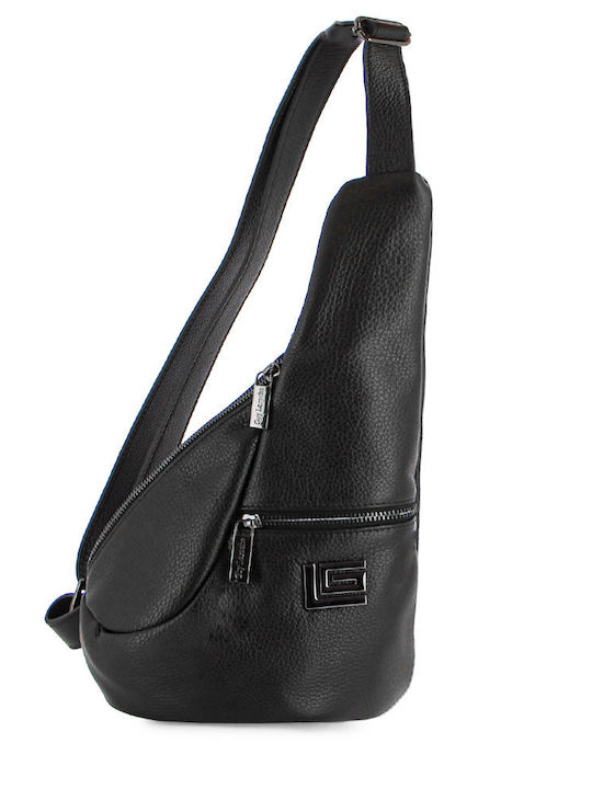 Guy Laroche Leather Men's Bag Shoulder Crossbody Black 135-001