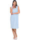 Clio Lingerie Nightgown Maternity & Nursing Sky Blue