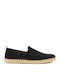 Fabric Men's Espadrilles in Black Color