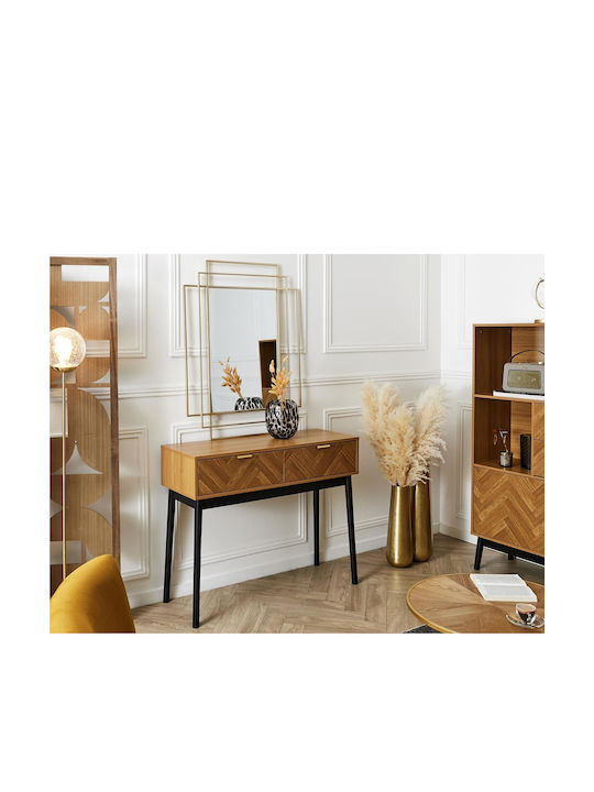 Felix Konsolentisch aus Holz & Metall M100xB35xH80cm
