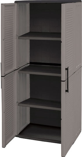 Δίφυλλη Πλαστική 68x37x163εκ. Elephant Grey