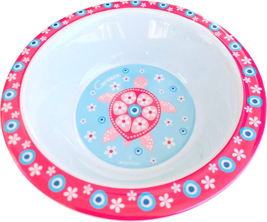 Baby Food Plate made of Melamine Pink