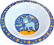 Baby Food Plate made of Melamine Blue