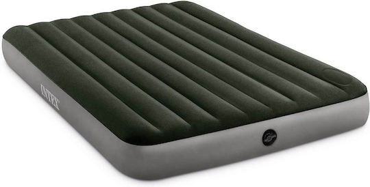 Intex Inflatable Mattress 2 Persons Gray Color Dimensions 1.52x0.25x2.03 M Capacity 273 Kg Built-in Pump