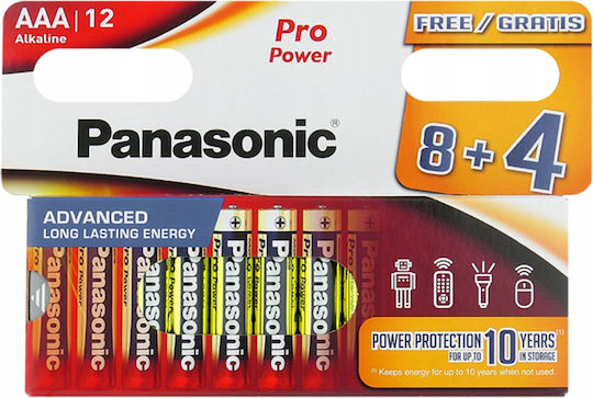 Panasonic Pro Power Алкални Батерии AAA 1.5V 12бр