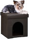 Dog Stool Bedding Brown