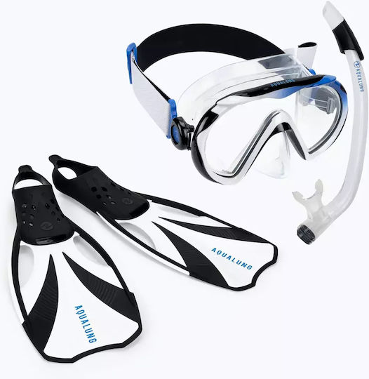 Aqualung Compass Snorkeling Set Black White Size S