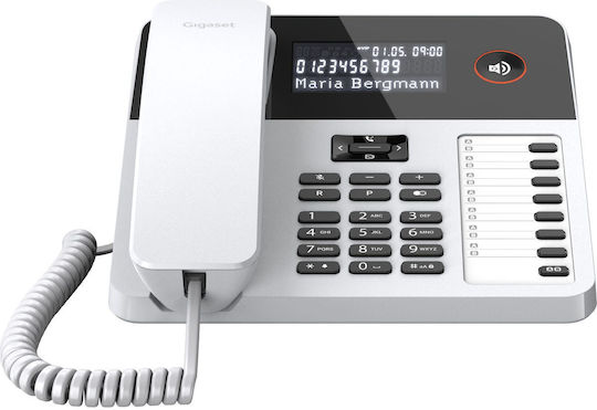 Gigaset Desk600 Corded Office Phone White S30350-H224-B102
