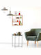 Relaxdays Rafturi de baie Raft Baie Lemn 50x50x15cm Maro
