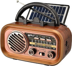 PX-628BTS Retro Solar mit Bluetooth und USB Gold