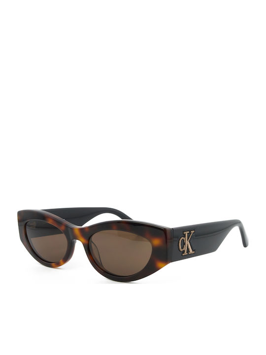 Calvin Klein Women's Sunglasses with Brown Plastic Frame and Brown Lens CK24626S 235