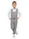 TakTakBaby Boys Baptism Suit with Vest 5pcs Gray