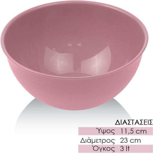 Salatschüssel Rosa 1Stück