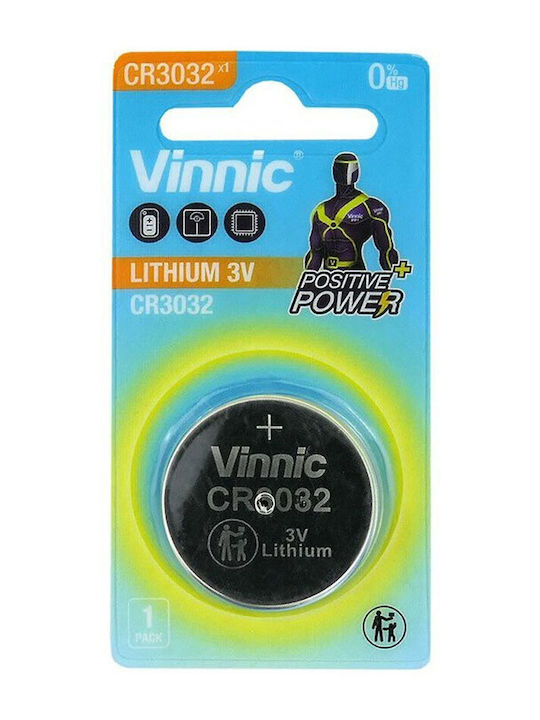 Vinnic Batterie Lithium für Uhren CR3032 3V 1Stück