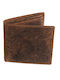 Leather Men's Wallet Classic with RFID Tabac Brown