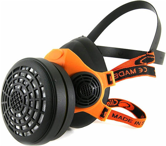 Climax Mask Half Face with Replaceable Filters Orange