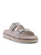 Flache Sandalen für Damen in Beige Farbe