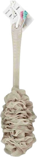 Bath Net Sponge Back Beige 6pcs