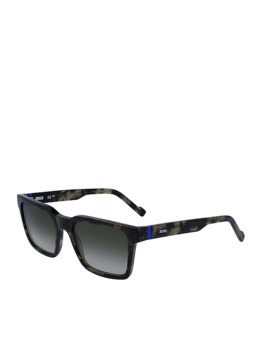 Zeiss Men's Sunglasses with Brown Tartaruga Plastic Frame and Gray Gradient Lens S0390357