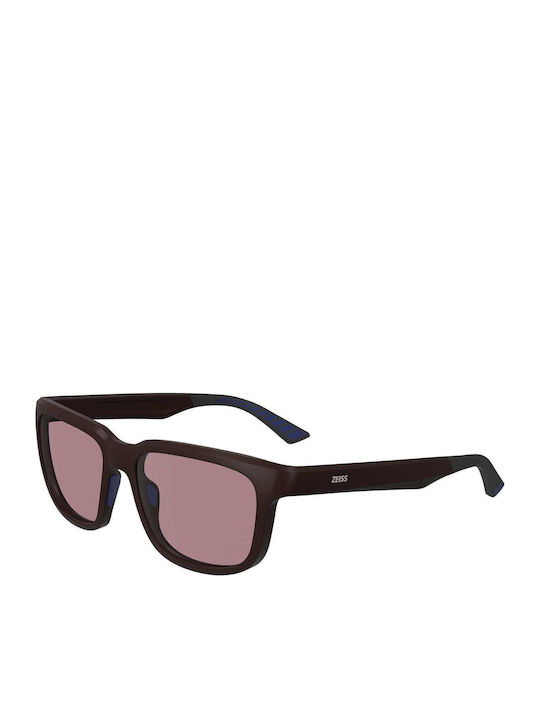 Zeiss Unisex Sunglasses with Brown Plastic Frame and Pink Lens S0390367