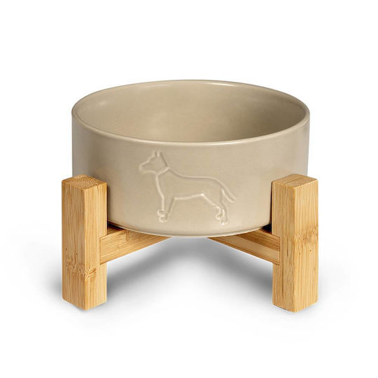 Glee Woof Ceramic Food Bowl for Dog 900ml