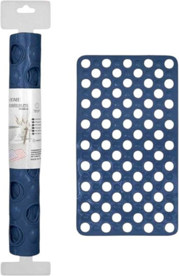 Tradesor Bathtub Mat with Suction Cups Blue 36x66cm