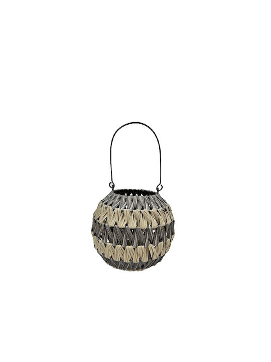 Espiel Σετ Φαναράκια Bamboo Επιτραπέζια Γκρι 11x23x21εκ. 2τμχ