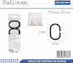 502185 Bathroom Curtain Rings Black 21803
