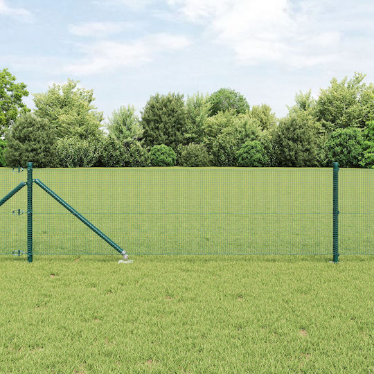 vidaXL Drahtgeflecht mit PVC-Beschichtung Elektrische Gitarren Grün 0.8x50m