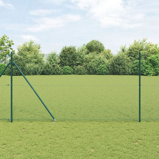 vidaXL Plasă de sârmă cu Îmbrăcăminte din PVC Module Verde 1.4x50m