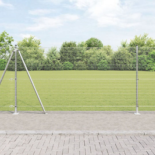 vidaXL Drahtgeflecht Verzinkt Elektrische Gitarren Gray 1.2x25m