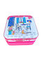 Faux Leather Pink Jewellery Box 9x9x5cm