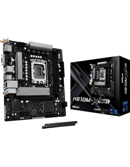 ASRock H810M-X WiFi Motherboard Micro ATX με Intel 1851 Socket
