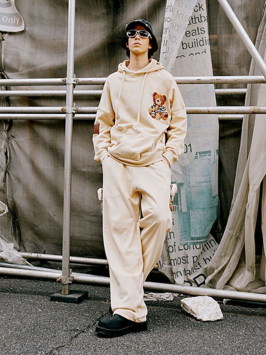 Mod Wave Movement Pantaloni de trening Beige
