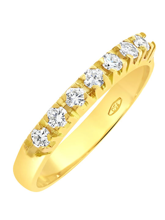 Ring with Diamond made of Gold 18K